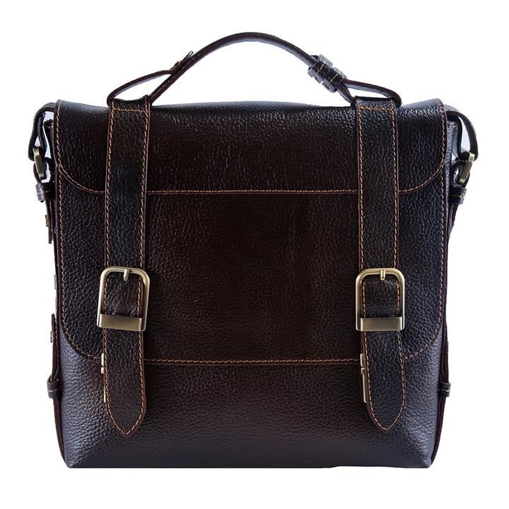 کیف دوشی رویال چرم کدW57-DarkBrown